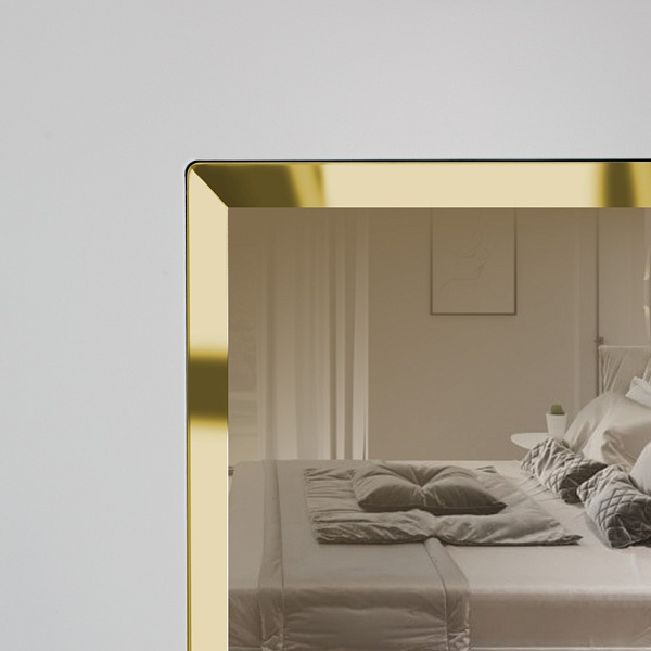 Зеркало Бронза. Фацет «Золото» (кромка на стекле 15 мм)