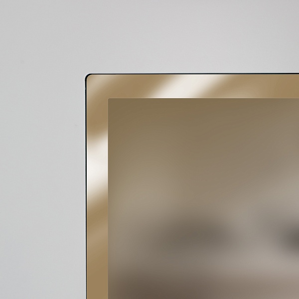 Стекло Сатин Бронза. Кромка «Бронза» (кромка на стекле 17 мм)