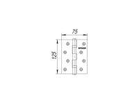 Купить дверную петлю СЕРИЯ 2BB 125 в Минске