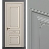 Межкомнатная дверь из серии Камея (Эмаль) модель ЛЧ53 Ral 7035, Ral 9010, Белый