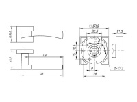 Фото дверной ручки модель DELTA от FUARO