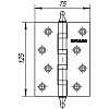 Купить дверную петлю СЕРИЯ 4BB/A/BL 125 в Минске