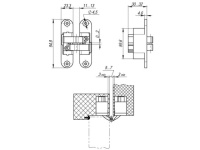 Купить дверную петлю ARCHITECT 3D-ACH 40 ЛЕВ. в Минске