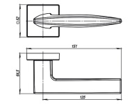 Фото дверной ручки модель SQUID USQ от Серия URBAN