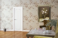 Межкомнатная дверь из серии Аура (Эмаль) модель ЛЧ80 Ral 7035, Ral 9010, Белый