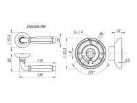 Фото дверной ручки модель ENIGMA от FUARO
