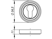 Фото дверной накладки модель EВРОНАКЛАДКА ML