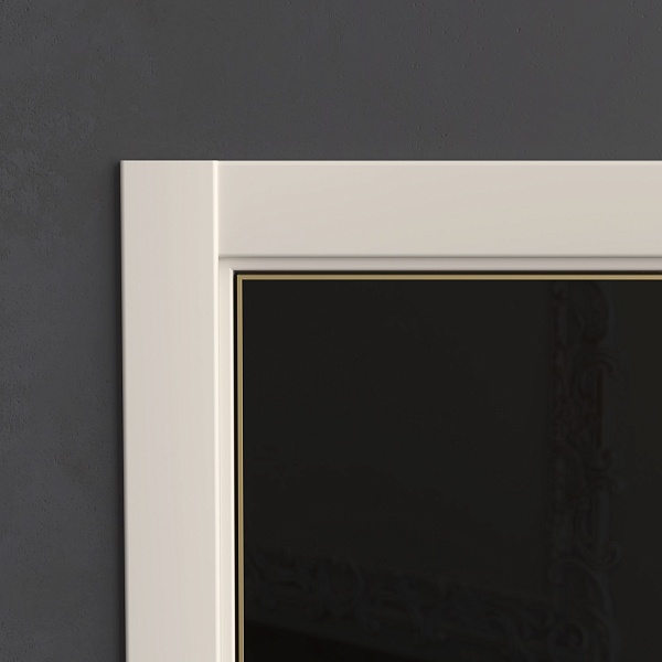 Плоский телескопический наличник,  дверное полотно с алюминиевой кромкой