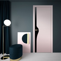 Межкомнатная дверь из серии Арт (Шпон и Эмаль) модель ЛШ202 Венге Арт, Дуб Арт