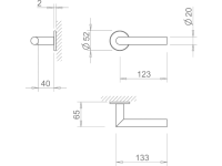 Фото дверной ручки модель 2002 20 MR от TUPAI