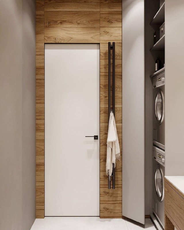 Скрытые двери с матовой эмалью