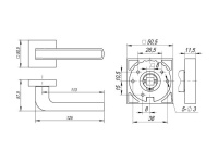Фото дверной ручки модель NEO от FUARO