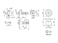 Фото дверной ручки модель 6072 ФИКС. от PUNTO