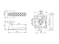 Фото дверной ручки модель CRYSTAL STAR от FUARO