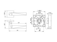 Фото дверной ручки модель DIAMOND от FUARO