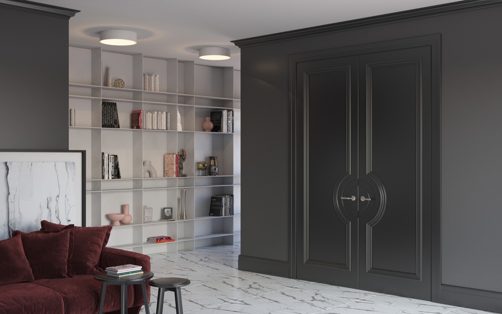 Межкомнатная дверь из REMIX (Эмаль) модель RM60 Ral 9010