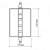 Купить дверную петлю CROWN 125*75*3мм в Минске