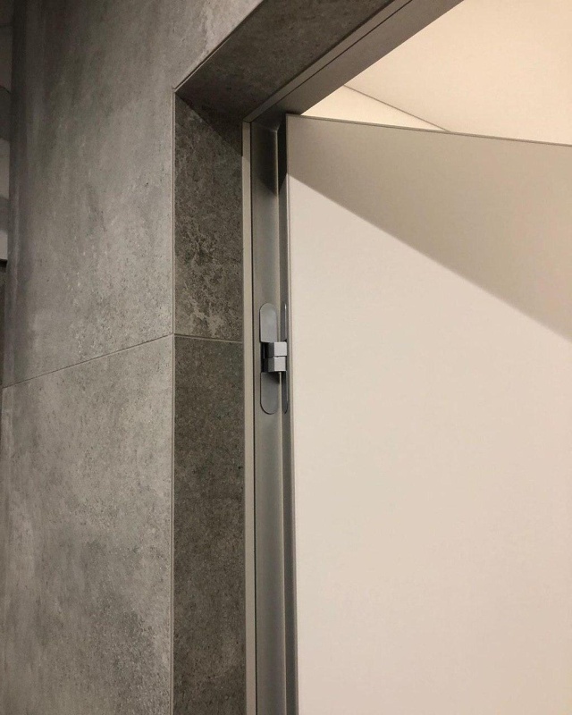 Скрытые двери c алюминиевой кромкой