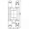 Купить дверную петлю TECTUS TE 640 3D A8 ДО 160 КГ в Минске