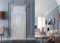 Межкомнатная дверь из серии Старый город (Шпон и Эмаль) модель 006-В Белый