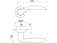 Фото дверной ручки модель DIONA от ARMADILLO