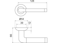 Фото дверной ручки модель STELLA от ARMADILLO