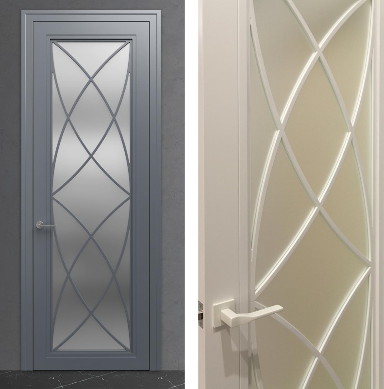 Межкомнатная дверь из серии Рифма (Эмаль) модель RF3-C Белый