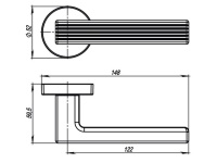 Фото дверной ручки модель LINE от Серия URBAN