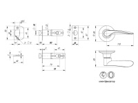 Фото дверной ручки модель 6020 КЛ./ФИКС. от PUNTO