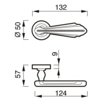 Фото дверной ручки модель BARBARA от POGGI and MARIANI