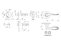 Фото дверной ручки модель 6030 КЛ./ФИКС. от PUNTO