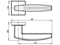 Фото дверной ручки модель ARC USQ от Серия URBAN