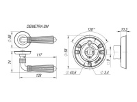 Фото дверной ручки модель DEMETRA от FUARO