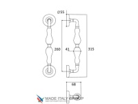 Фото дверной ручки модель GIFESTION 285 MM D3 от VENEZIA