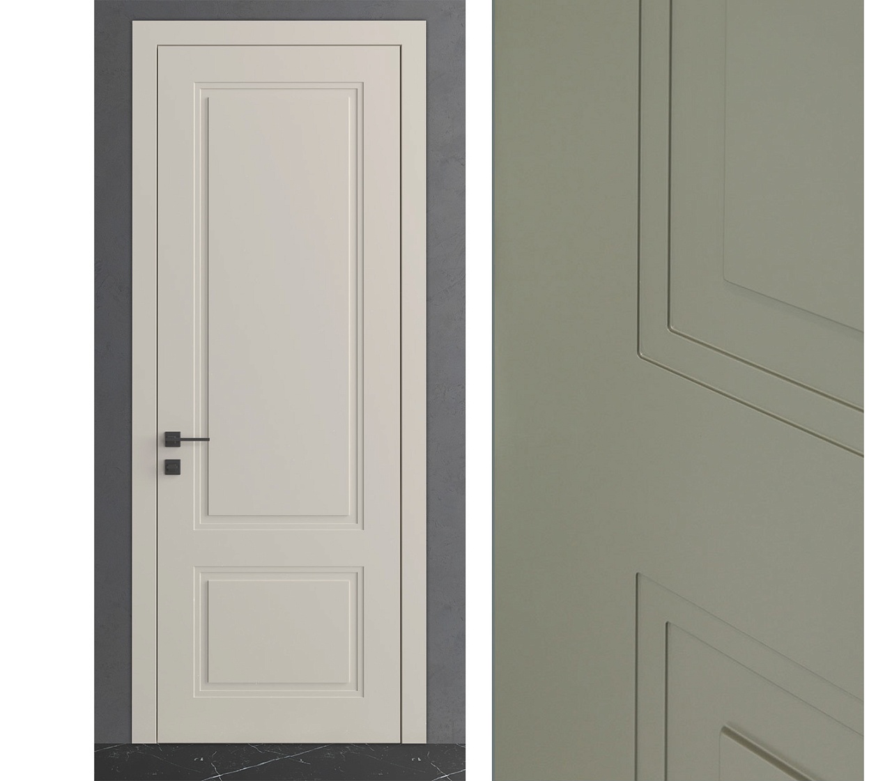 Межкомнатная дверь из серии Комфорт (Шпон и Эмаль) модель Л82 Ral 9010