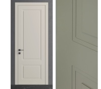 Межкомнатная дверь из серии Комфорт (Шпон и Эмаль) модель Л82 Ral 9010