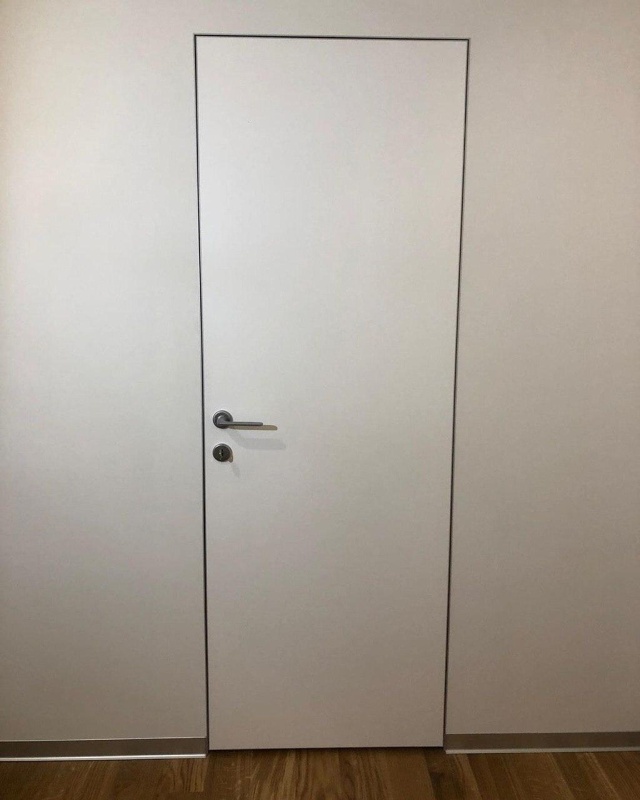 Скрытые двери c алюминиевой кромкой