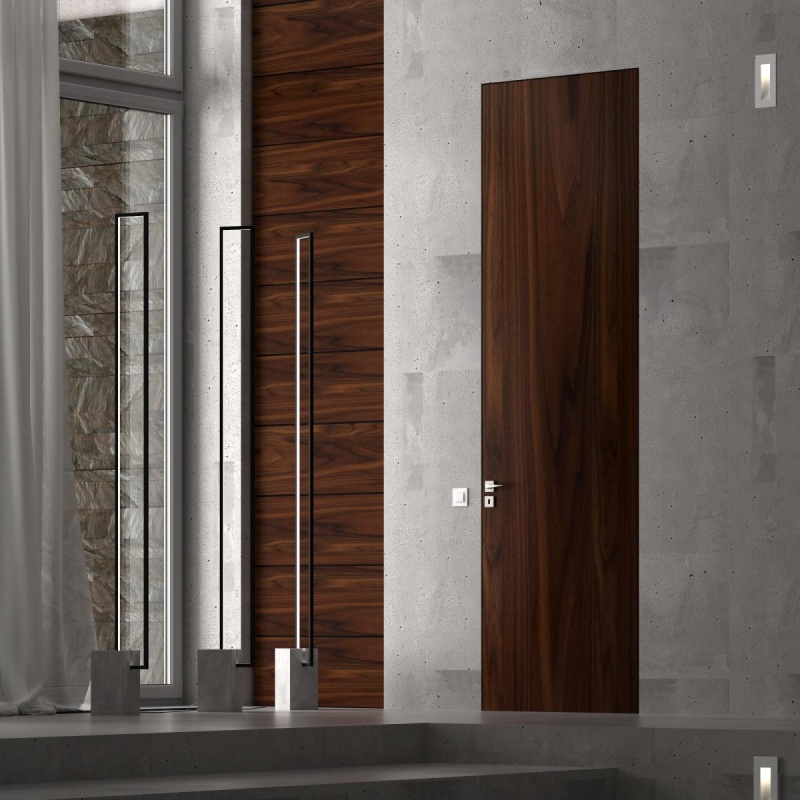 Шпонированные скрытые двери