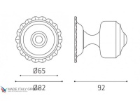 Фото дверной ручки модель P22-65 от VENEZIA