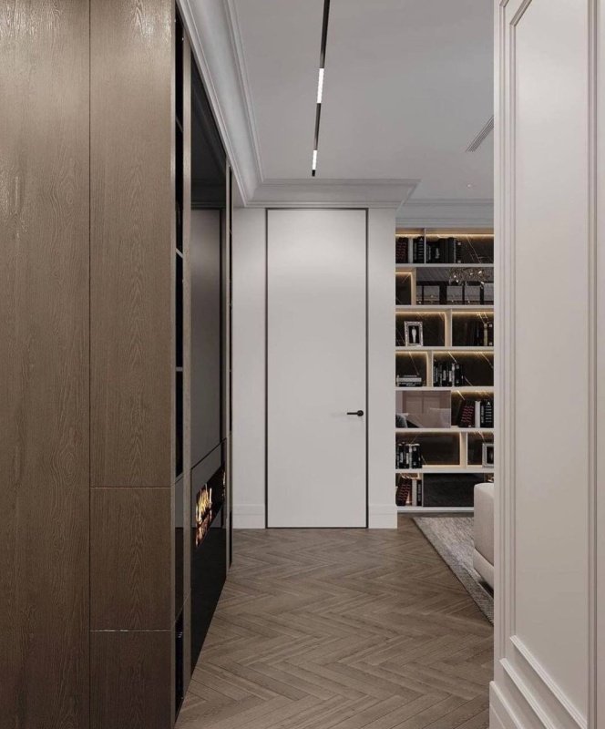 Cкрытые двери под потолок