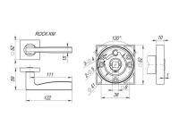 Фото дверной ручки модель ROCK от FUARO
