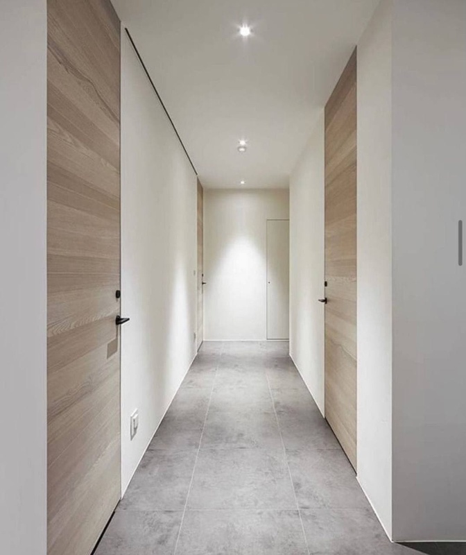 Шпонированные скрытые двери