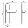 Фото дверной ручки модель 290/458 от Fadex Melodia