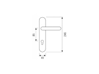 Фото дверной ручки модель BETA от M.B.C