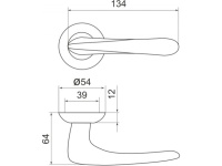 Фото дверной ручки модель PAVA LD42 от Серия LEGEND